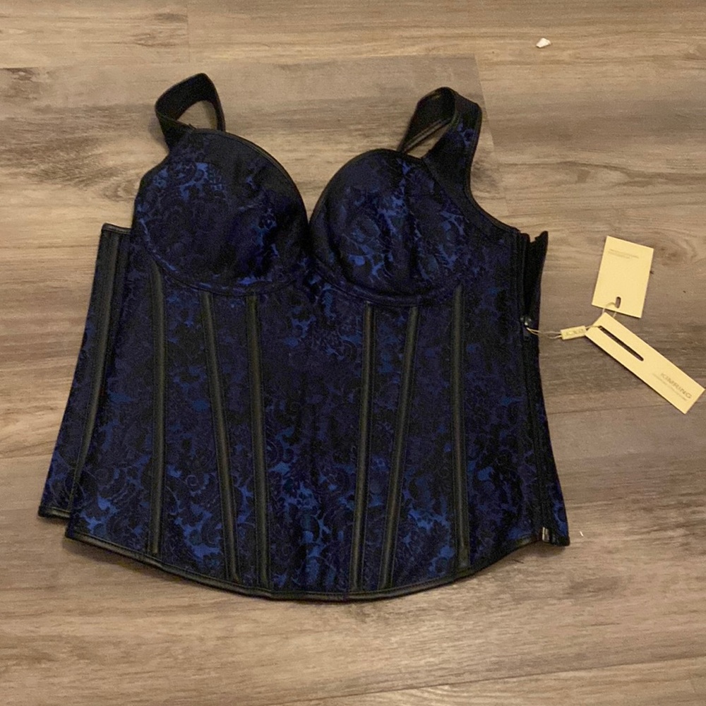 Blue corset